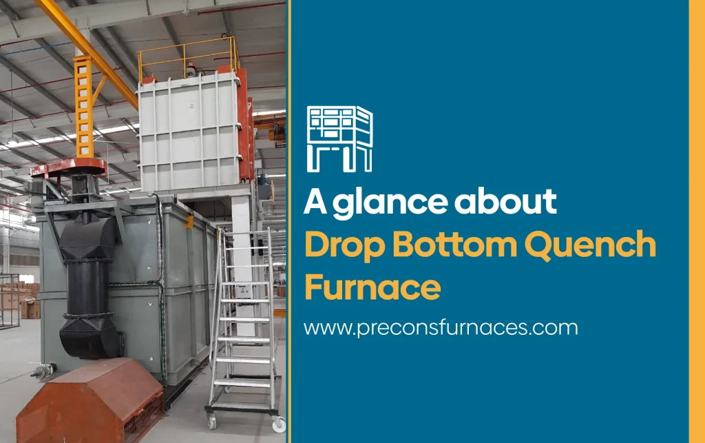 Drop bottom quench furnace