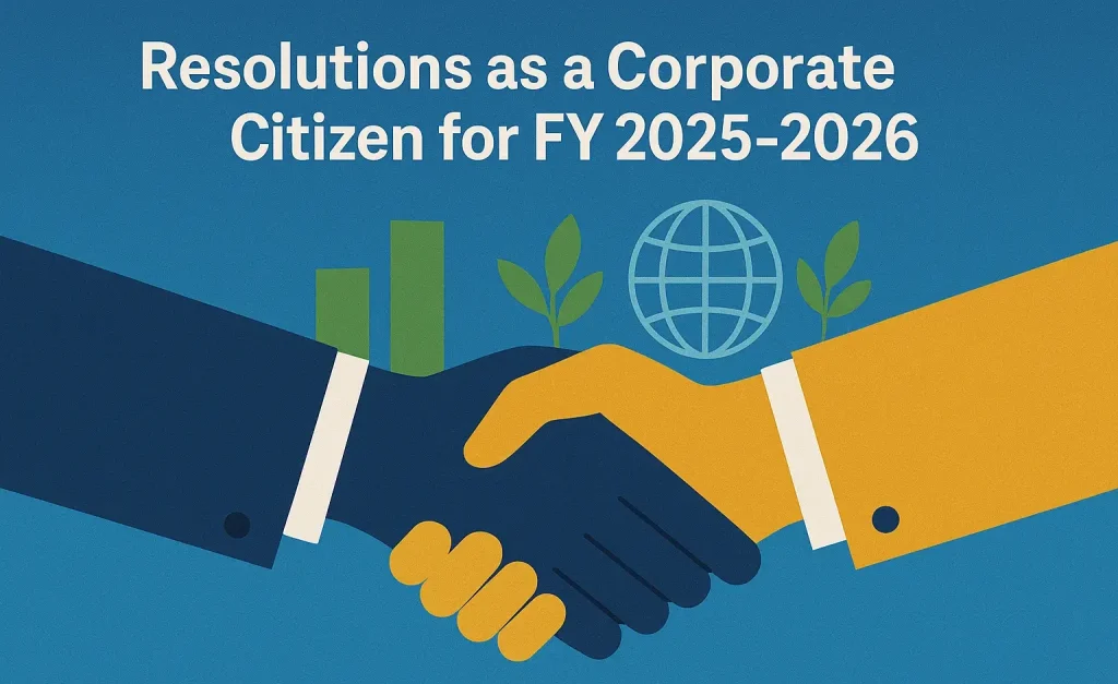 Resolutions as a Corporate Citizen for FY 2025-2026