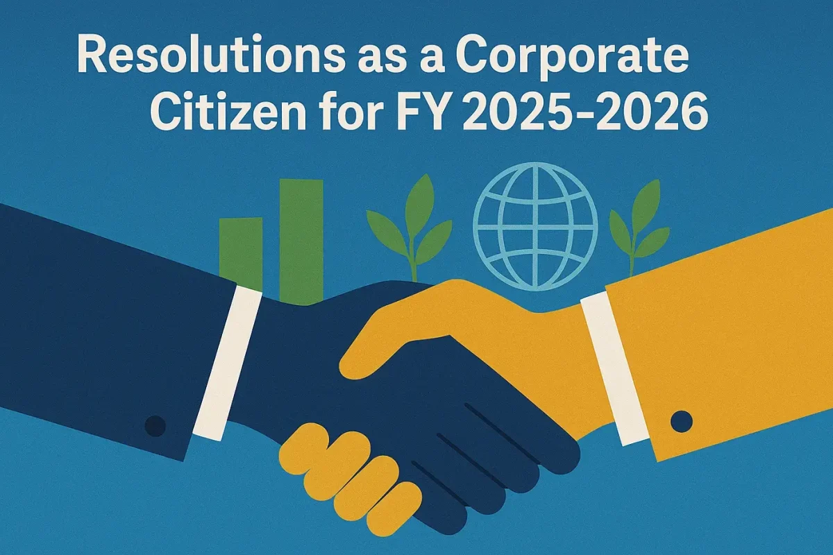 Resolutions as a Corporate Citizen for FY 2025-2026